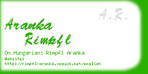 aranka rimpfl business card